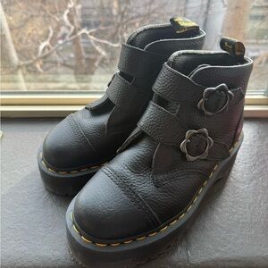 Women’s Floral Buckle Doc Martens